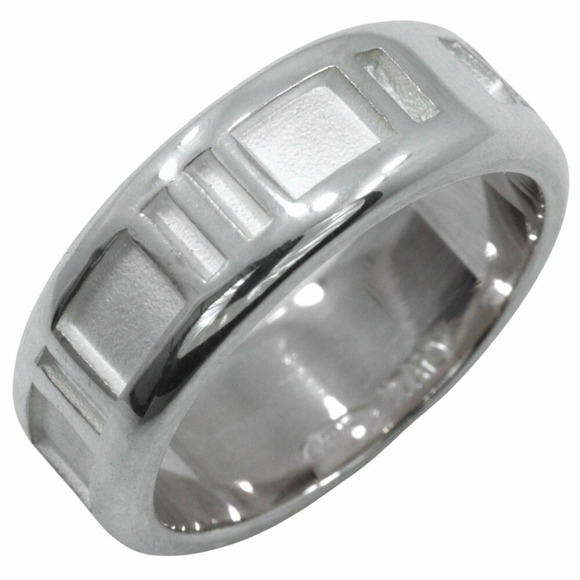 TIFFANY & CO. Silver Atlas Ring - Picture 1 of 7